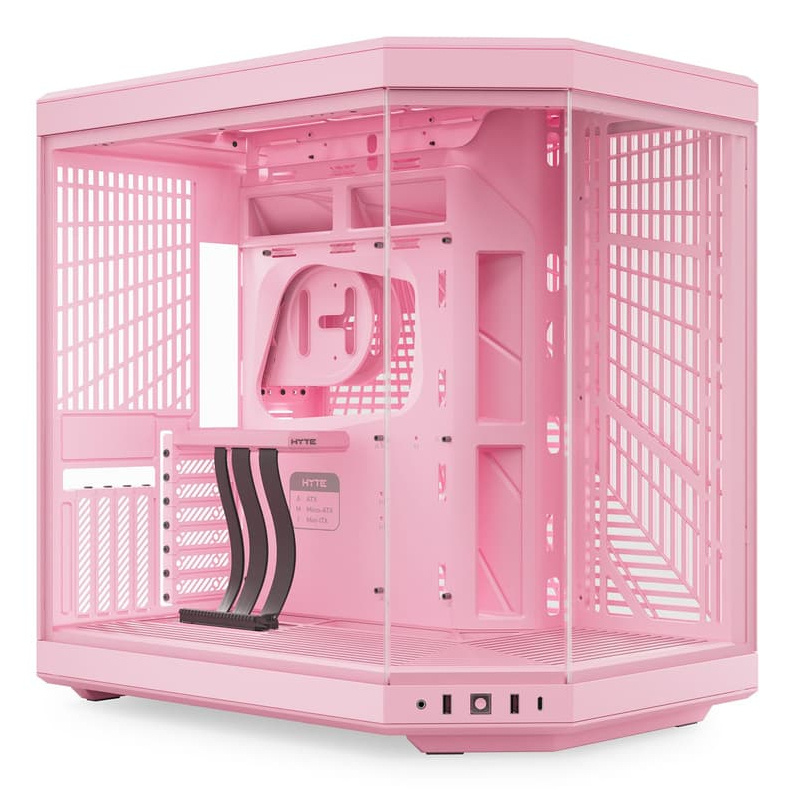 Gabinete Hyte Y70, Midi-Tower, ATX/EATX/Micro-ATX/Mini-ITX, USB 3.0, sin Fuente, 1 Ventilador Instalado, Rosa