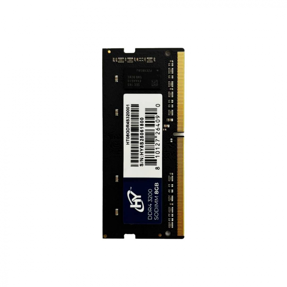 Memoria RAM para Laptop Hyundai HT08GDR4S320001 DDR4, 3200MHz, 8GB, Non-ECC, CL22, 260-pin SO-DIMM