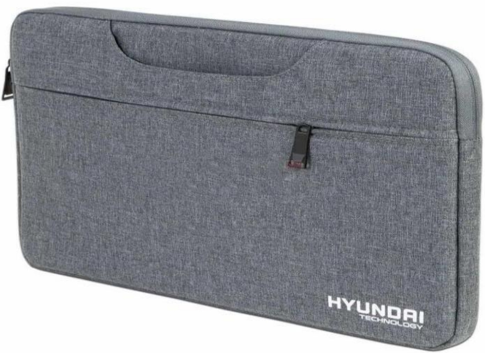 Hyundai Maletín de Poliéster HTL14BAGG para Laptop 14", Gris