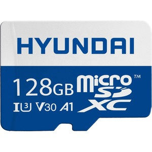 Memoria Flash Hyundai SDC128GU3, 128GB MicroSDXC UHS-I Clase 10, con Adaptador 
