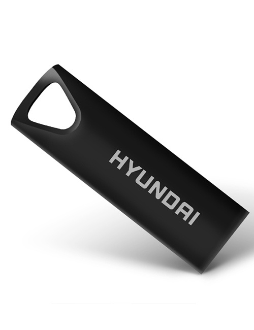 Memoria USB Hyundai Bravo Deluxe, 16GB, USB-A 2.0, Lectura 10MB/s, Escritura 3MB/s, Negro
