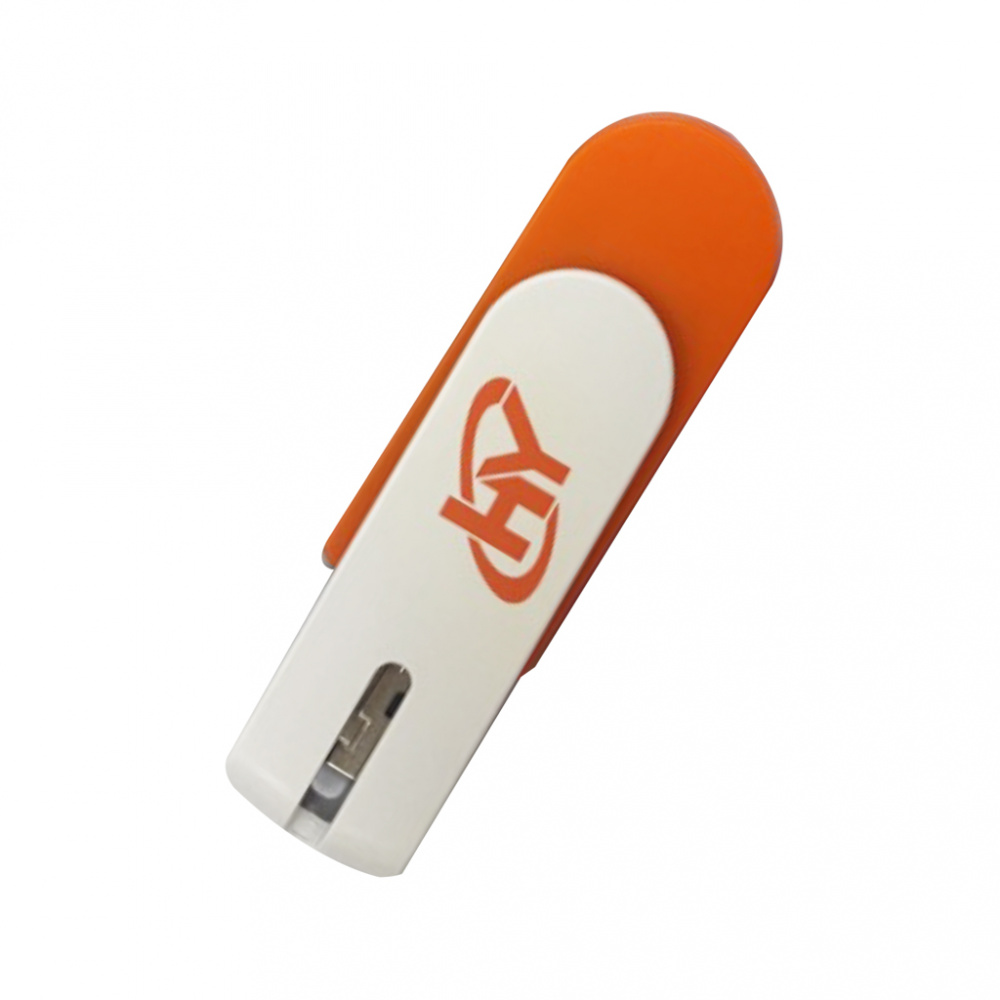 Memoria USB Hyundai U2BK, 16GB, USB-A 2.0, Lectura 16MB/s, Escritura 6MB/s, Naranja/Blanco