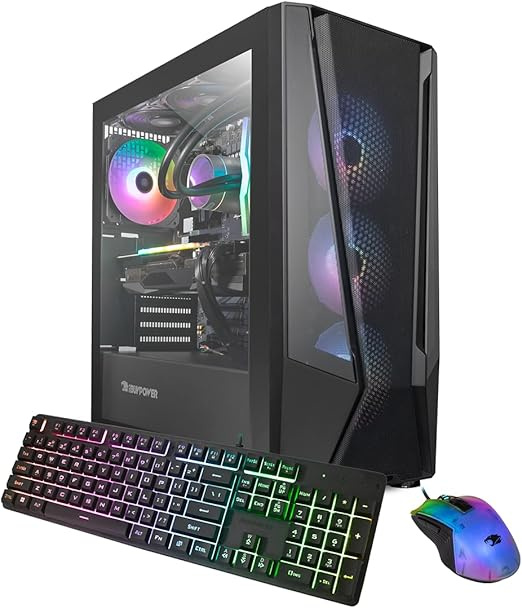 Computadora Gamer Ibuypower Trace 7 Mesh, Intel Core i7-13700F, NVIDIA GeForce RTX 4060, 32GB, 1TB SSD, Wi-Fi, Windows 11 Home + Teclado/Mouse 