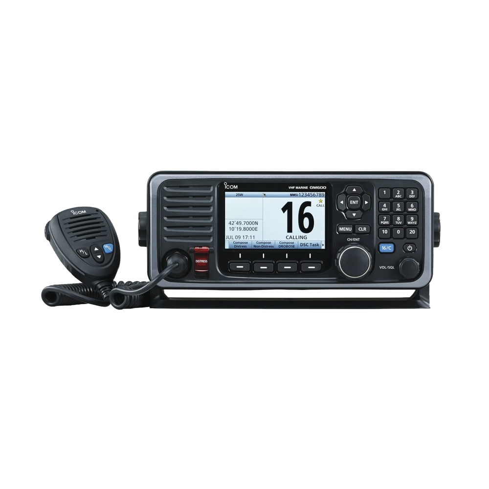 ICOM Radio Radio Móvil Marino de 2 Vías IC-GM600, Negro