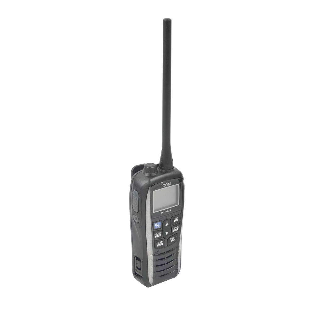 ICOM Radio Portátil Marino de 2 Vías IC-M25/31, 16 Canales, Negro