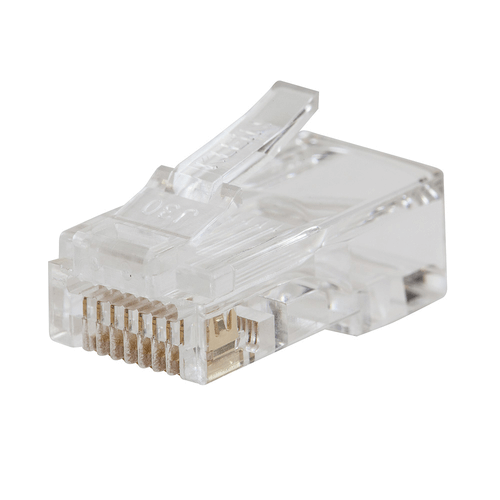 IDEAL Conector RJ-11, Transparente, 25 Piezas