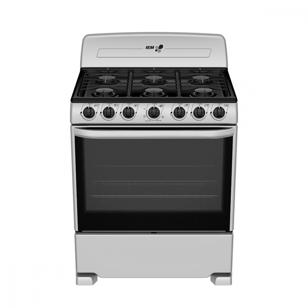 IEM Estufa y Horno de Gas, 6 Quemadores, Plata, EI3020BAPS0 | Cyberpuerta.mx