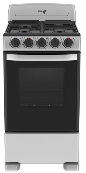 Iem Estufa EI5020BAPS1, 4 Quemadores, Gris