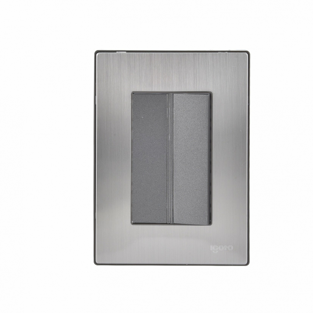 iGoto Apagador Decorativo INOX2005, 125V, 15A, Aluminio