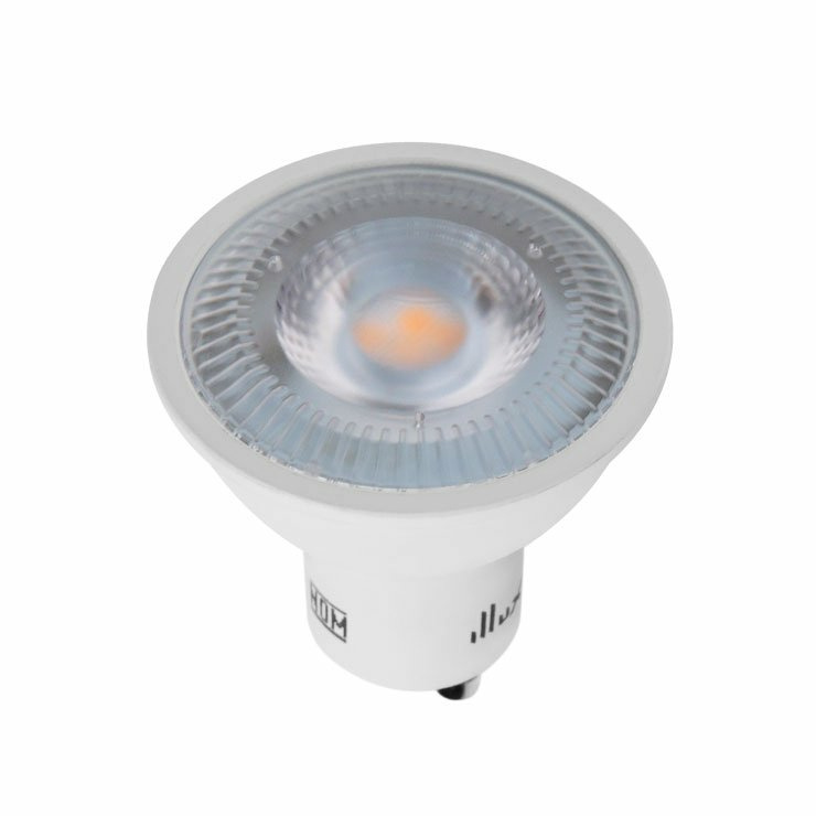 Illux Foco Regulable LED FL-10GU10, Luz Cálida, Base GU10, 6W, 500 Lúmenes, Blanco, Ahorro de 85% vs Foco Tradicional de 40W