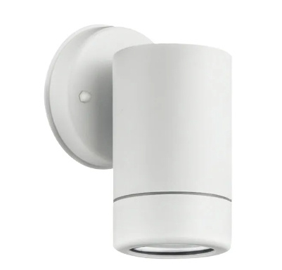 Illux Lámpara LED para Sobreponer para Muro ML-7412.B, Exteriores, 7W, Base GU10, Blanco, para Casa - No Incluye Foco