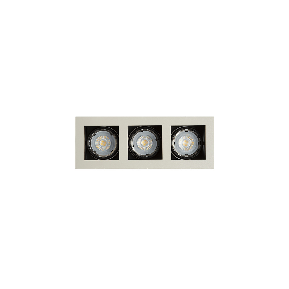 Illux Lámpara para Techo TH-4232.N, Interiores, 3x 50W, Base GU10, Blanco, para Casa/Locales Comerciales - No Incluye Foco