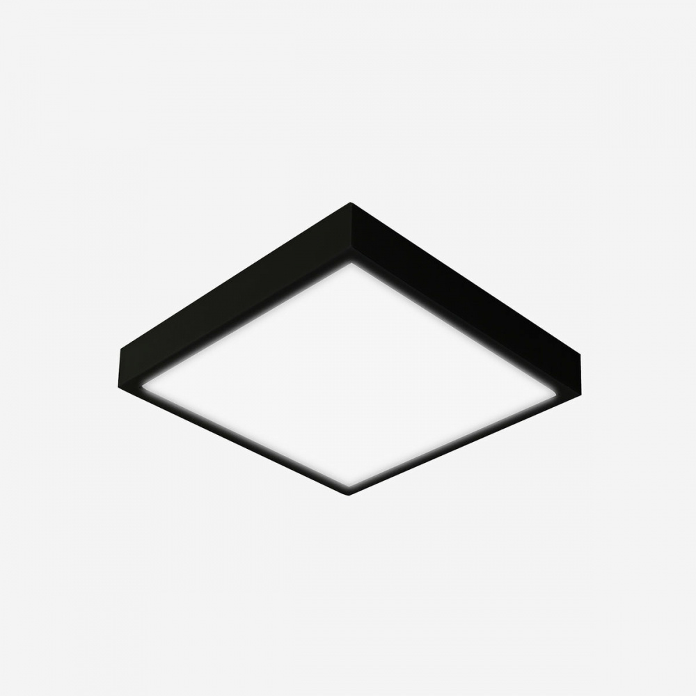 Illux Lámpara LED para Techo TL-2809.N40, Interiores, Luz Blanca Fría, 12W, 959 Lúmenes, Negro