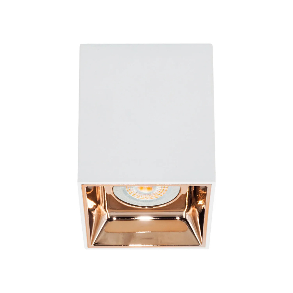 Illux Lámpara LED para Techo TL-2918.BD, Interiores, 9W, Base GU53, Blanco/Dorado - No Incluye Foco