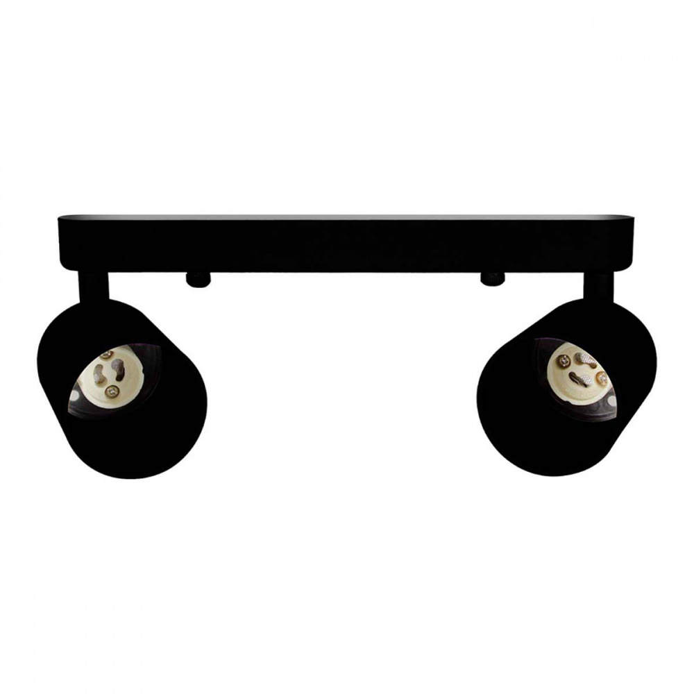 Illux Lámpara para Techo TL-5152.NCAN, Interiores, 3 x 50W, Base GU10, Negro, para Casa/Locales Comerciales - No Incluye Foco