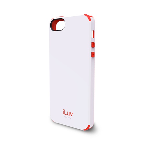 iLuv Carcasa Regatta Doble Capa para iPhone 5, Blanco
