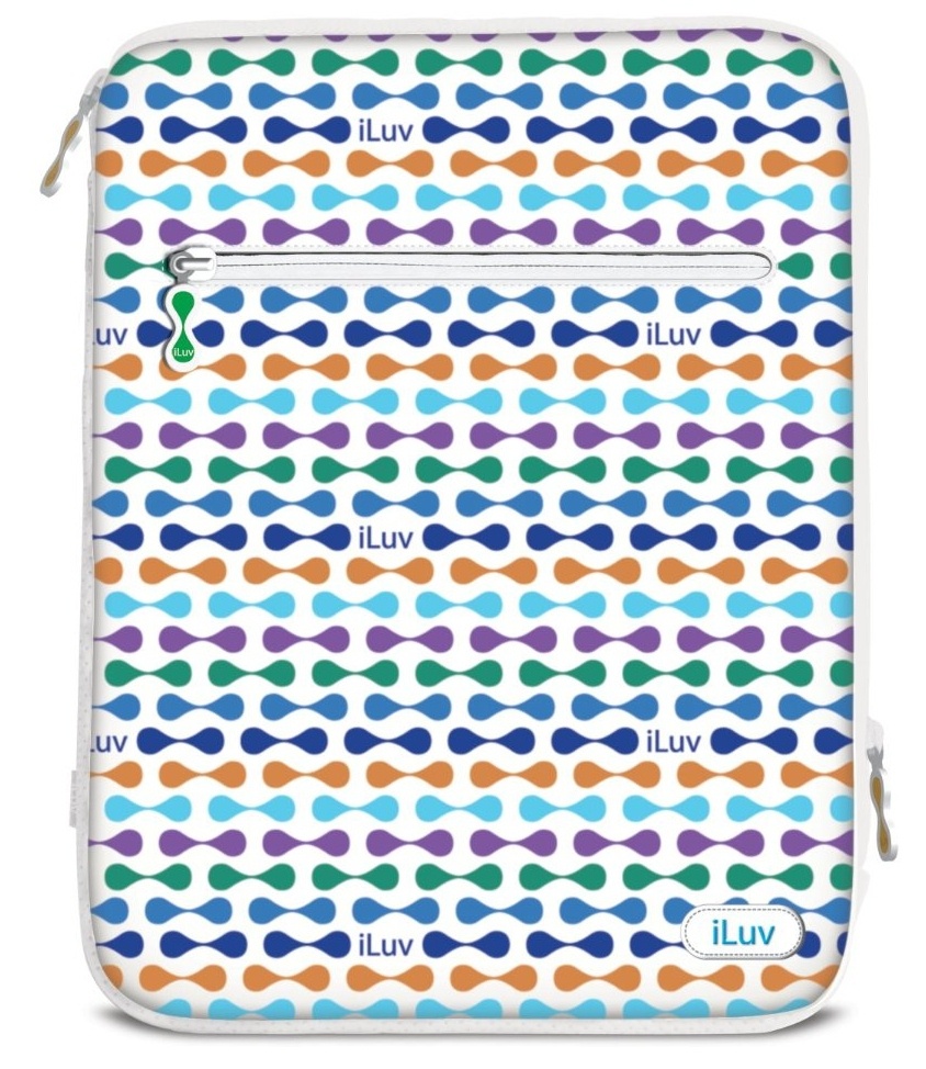 iLuv Funda Festival para iPad, Azul/Verde
