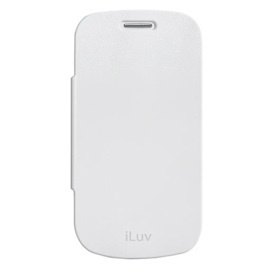 iLuv Funda para Samsung Galaxy S3 Mini, Blanco, Resistente a Rayones/Golpes