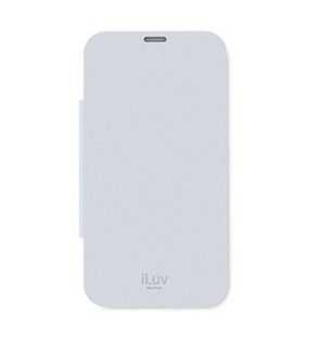 iLuv Carcasa de Semipiel para Samsung Galaxy Note II, Blanco