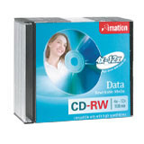 Imation Discos Virgenes para CD, CD-RW, 12x, 10 Discos (41458)