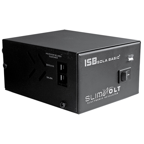 Regulador Industrias Sola Basic SLIMVOLT, 700W, 1.300VA, Entrada 100 - 127V, Salida 120V, 4 Salidas