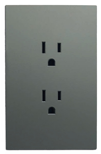 Innlite Placa Tomacorriente APL-404, 2 Enchufes, 90 - 277V, 15A, Gris