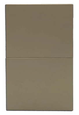 Innlite Placa con Apagador APL-502, 2 Interruptores, 90 - 277V, 15A, Oro