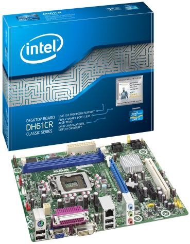 Tarjeta Madre Intel micro ATX DH61CR, S-1155, Intel H61, 16GB DDR3, para Intel