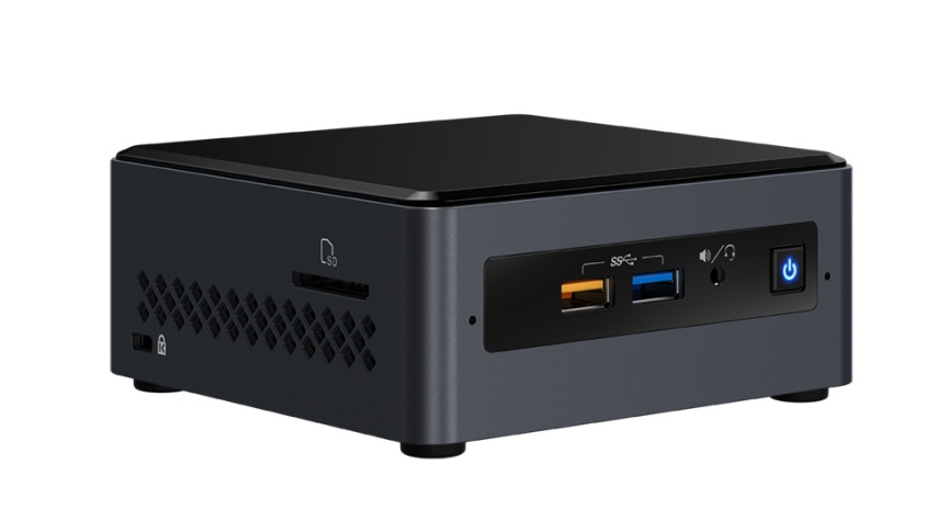 Intel NUC Kit NUC7CJYH, Intel Celeron J4005 2GHz (Barebone) - sin Cable de Poder