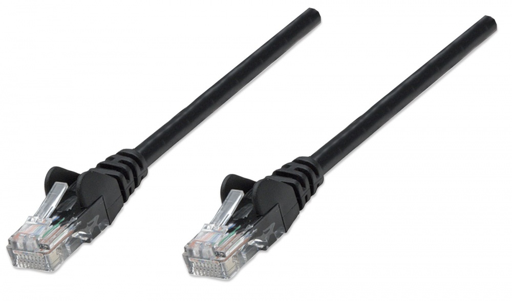 Intellinet Cable Patch Cat5e UTP RJ-45 Macho - RJ-45 Macho, 45cm, Negro