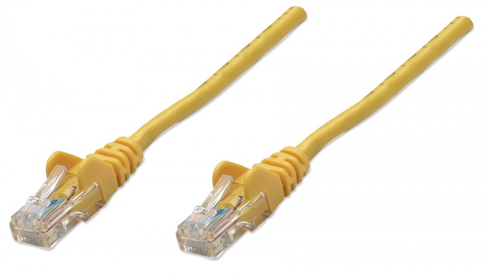 Intellinet Cable Patch Cat5e UTP RJ-45 Macho - RJ-45 Macho, 3 Metros, Amarillo