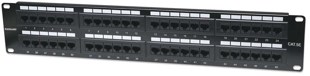 Intellinet Panel de Parcheo Cat5e, 48 Puertos RJ-45, 2U