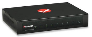 Switch Intellinet Gigabit Ethernet 530347, 8 Puertos 10/100/1000Mbps, 4096 Entradas - No Administrable