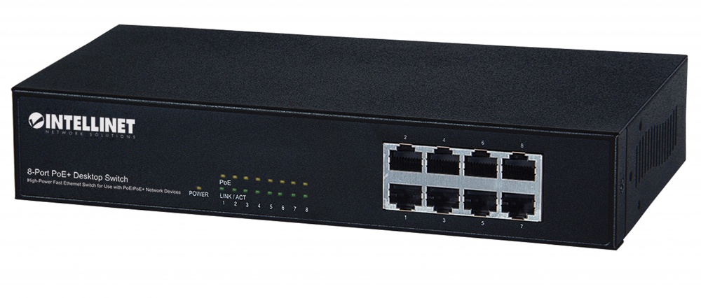 Switch Intellinet Ethernet 560764, 10/100Mbps, 8 Puertos, 4096 Entradas