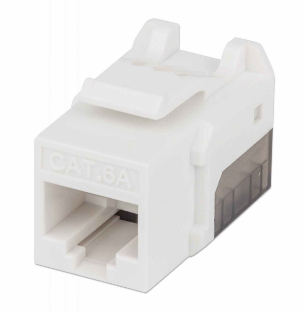Intellinet Jack de Red Cat6a, UTP, RJ-45, Blanco/Negro