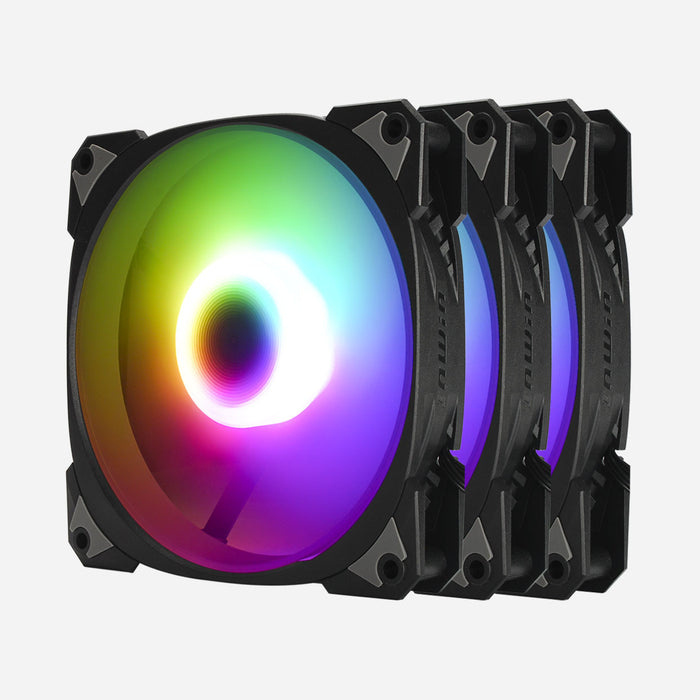 Ventilador InWin Neptune An120, 3x 120mm, 2200RPM, ARGB, Negro