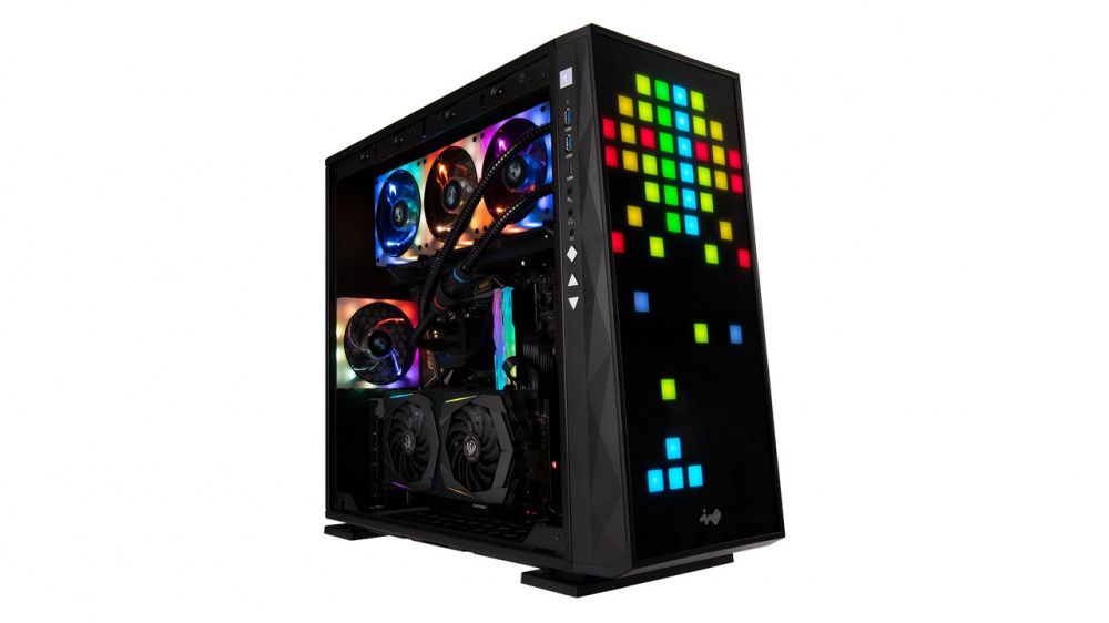 Gabinete InWin 309 Gaming Edition, Midi-Tower, ATX/EATX/Micro-ATX/Mini-ITX, USB 3.0, sin Fuente, 4 Ventiladores Instalados, Negro 