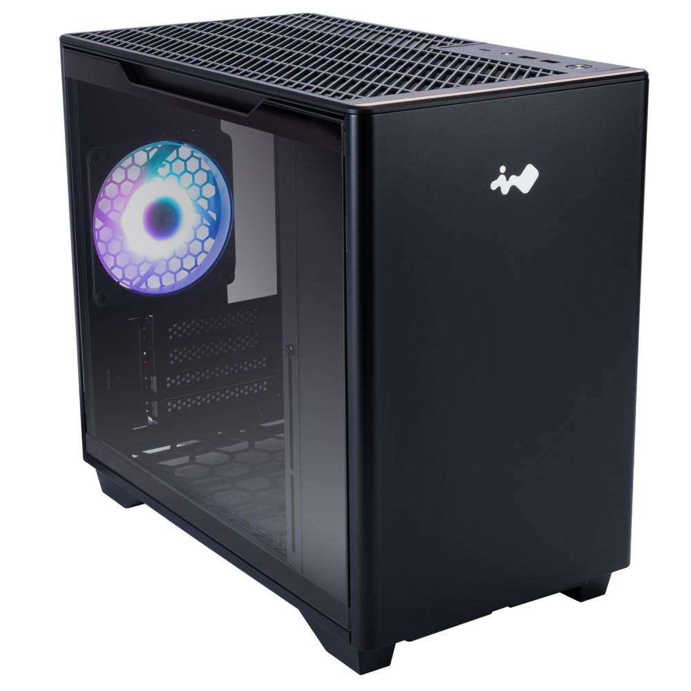 Gabinete InWin A3, Mini-Tower, Micro-ATX/Mini-ITX, USB 3.0, sin Fuente, 1 Ventilador Instalado, Negro 