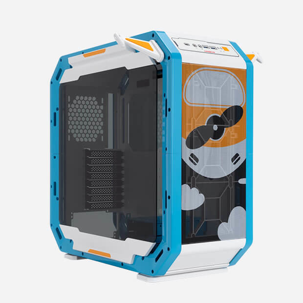 Gabinete InWin Case Monsters Plannie, Midi-Tower, ATX/EATX/Micro-ATX/Mini-ITX, USB 3.0, sin Fuente, 4 Ventiladores Instalados, Blanco