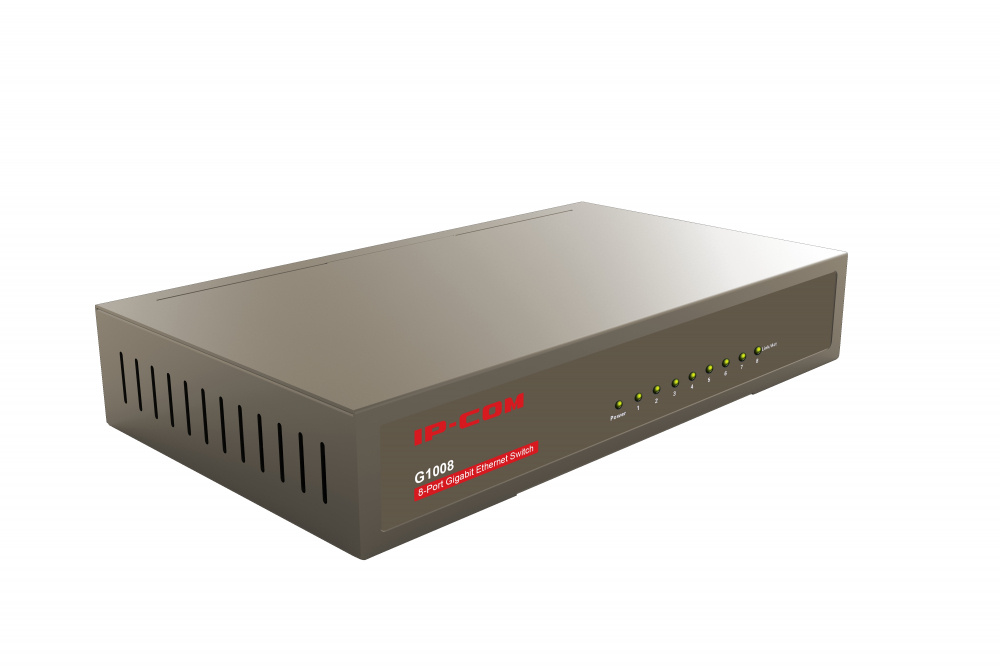 Switch IP-COM Gigabit Ethernet G1008, 8 Puertos 10/100/1000, 16Gbit/s, 4000 Entradas - No Administrable