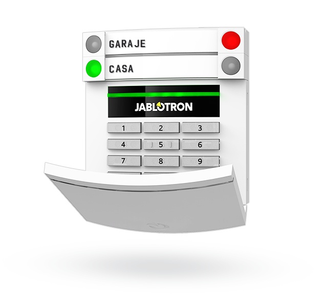 Jablotron Control de Acceso JA-113E, con Lector de Tarjetas RFID, Blanco