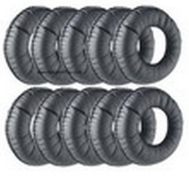 Jabra Almohadillas de Polipiel para Jabra Biz 2300, 10 Piezas, Negro