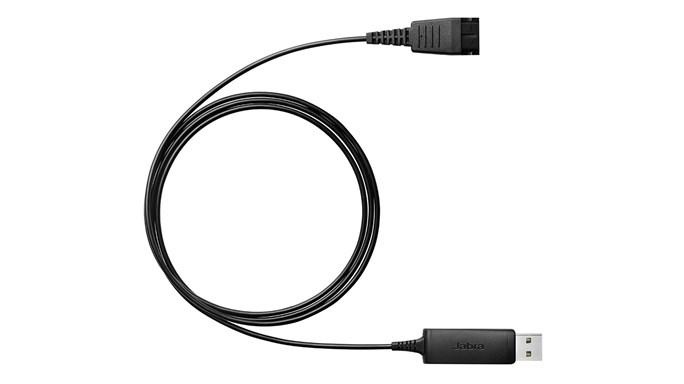 Jabra Cable USB Link 230, para Jabra QD, Negro