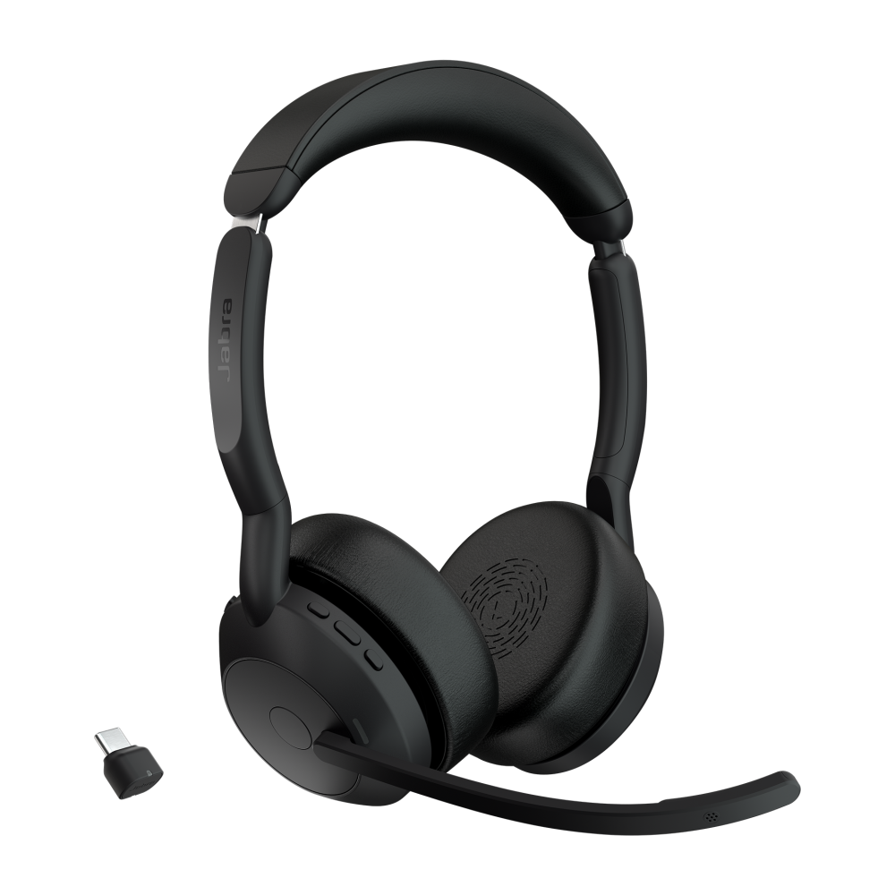 Jabra Audífonos Evolve2 55 Stereo - Link380c UC, Inalámbrico, Bluetooth, USB-C