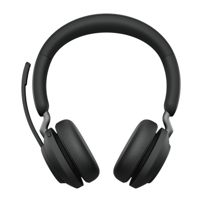 Jabra Audífonos con Micrófono Evolve2 65 MS Stereo, Bluetooth, Inalámbrico, 1.2 Metros, USB-C, Negro