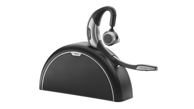 Jabra Motion UC con Kit de Viaje y Recarga MS, Alcance Inalámbrico 100 Metros, Bluetooth, Negro/Plata