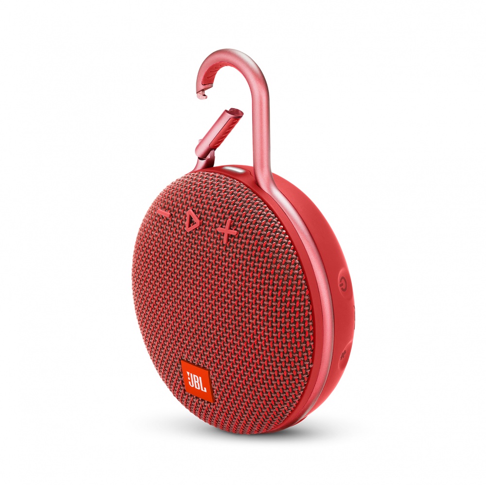 JBL Bocina Portátil Clip 3, Bluetooth, Inalámbrico, 3.3W RMS, Rojo - Resistente al Agua