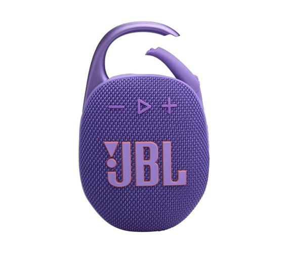 JBL Bocina Portátil Clip 5, Bluetooth, Inalámbrico, USB-C, 7W, Morado - Resistente al Agua