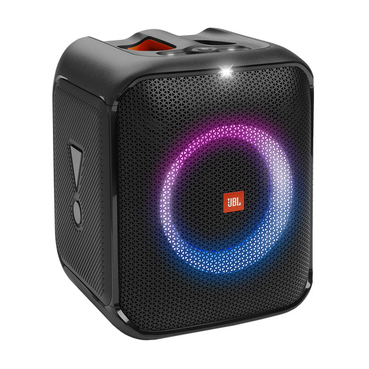 JBL Bocina Portátil Partybox Encore Essential, Bluetooth, Alámbrico/Inalámbrico, 100W RMS, USB, Negro - Resistente al Agua