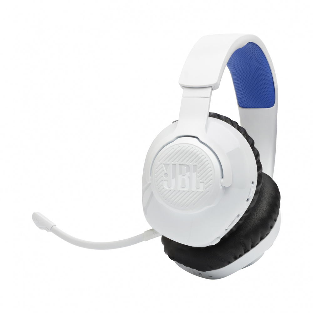 JBL Audífonos Gamer con Micrófono Quantum 360P para PS4, Bluetooth, Inalámbrico, Blanco